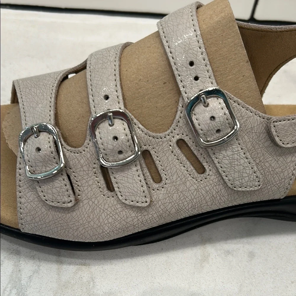 SAS Mystic Web Linen‎ Women's Leather Cream Sandals Tripad Comfort 11N